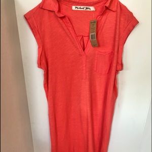 MICHAEL STARS WOMENS DRESS SHIFT SHORT SLEEVELESS